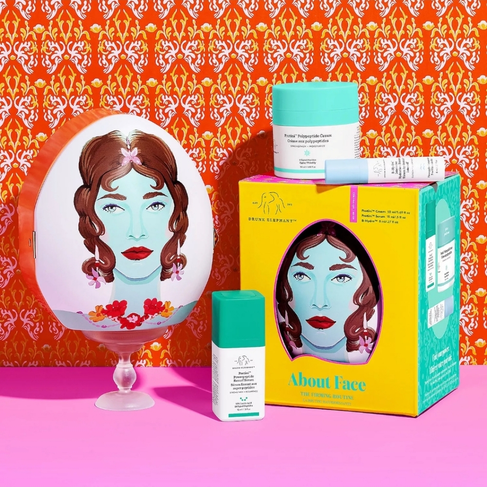Drunk Elephant About Face the firming routine kit /New